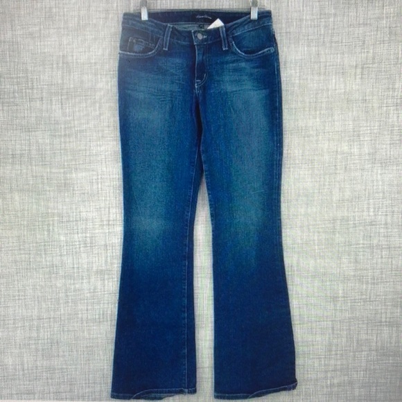 Kenneth Cole New York Blue Flare Wide Leg Jeans - Picture 1 of 3